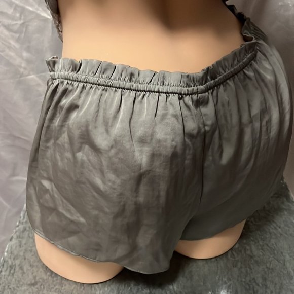 Victoria secret 2 piece pj set silk satin green grey lace sexy y2k vintage tank - Picture 8 of 10